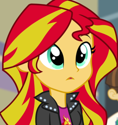 Size: 678x717 | Tagged: safe, screencap, sunset shimmer, equestria girls, rainbow rocks, cute, shimmerbetes, solo