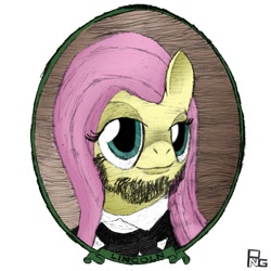 Size: 894x894 | Tagged: safe, artist:doublebackstitcharts, fluttershy, pegasus, pony, abraham lincoln, female, mare, presidents