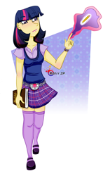 Size: 800x1274 | Tagged: safe, artist:sp85, derpibooru import, twilight sparkle, humanized, magic, solo