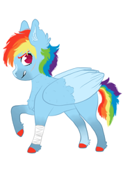 Size: 1000x1414 | Tagged: safe, artist:softbuttdoodles, derpibooru import, rainbow dash, pegasus, pony, solo