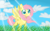 Size: 1920x1200 | Tagged: safe, artist:applejack-lover-fan, fluttershy, pegasus, pony, female, mare, pink mane, solo, yellow coat