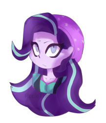 Size: 2220x2558 | Tagged: safe, artist:rippletrash, starlight glimmer, equestria girls, mirror magic, spoiler:eqg specials, beanie, clothes, female, hat, simple background, solo, transparent background, vest, watermark