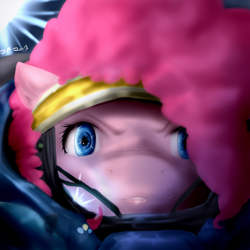 Size: 1000x1000 | Tagged: safe, artist:maikasuke, pinkie pie, earth pony, pony, crossover, solo, starcraft, terran republic