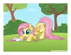 Size: 3300x2550 | Tagged: safe, artist:helhoof, angel bunny, fluttershy, pegasus, pony, female, imminent non-consensual cuddling, mare