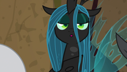 Size: 1920x1080 | Tagged: safe, screencap, lord tirek, queen chrysalis, changeling, changeling queen, frenemies (episode), cute, cutealis, female, solo focus