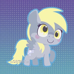 Size: 450x450 | Tagged: safe, artist:miss-glitter, derpy hooves, pegasus, pony, female, mare, solo