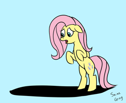 Size: 1280x1044 | Tagged: safe, artist:saine grey, fluttershy, pegasus, pony, 30 minute art challenge, female, mare, pink mane, yellow coat