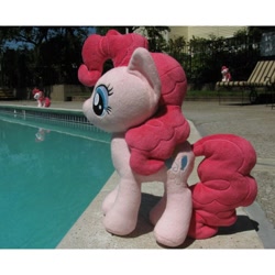 Size: 500x500 | Tagged: safe, pinkie pie, 4de, irl, official, photo, plushie, swimming pool