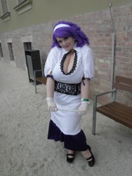 Size: 1200x1600 | Tagged: safe, artist:alienpinupgirl, rarity, human, cosplay, irl, irl human, photo, solo