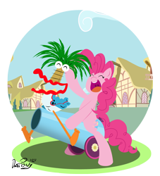 Size: 2000x2200 | Tagged: safe, artist:datponypl, pinkie pie, earth pony, pony, coco (foster's), crossover, foster's home for imaginary friends