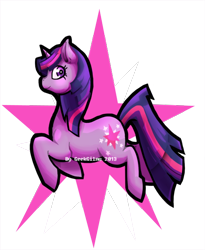 Size: 500x611 | Tagged: safe, artist:geekgilmu, derpibooru import, twilight sparkle, pony, unicorn, female, horn, mare, purple coat, purple mane, solo