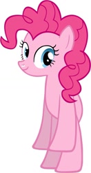 Size: 622x1181 | Tagged: safe, pinkie pie, pony, bipedal, simple background, solo, vector, white background