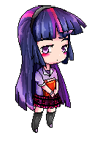 Size: 100x143 | Tagged: safe, artist:leefuu, derpibooru import, twilight sparkle, humanized, solo, sprite