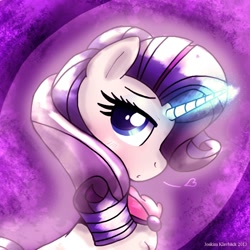 Size: 1000x1000 | Tagged: safe, artist:joakaha, rarity, pony, unicorn, bust, portrait, solo