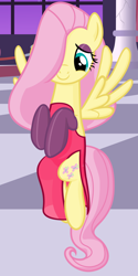 Size: 4000x8000 | Tagged: safe, artist:beavernator, fluttershy, pegasus, pony, absurd resolution, clothes, crossover, dress, jessica rabbit, who framed roger rabbit