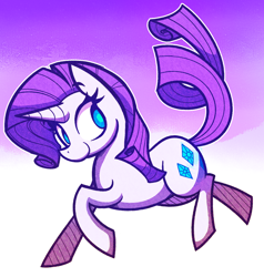 Size: 900x947 | Tagged: safe, artist:mister-markers, rarity, pony, unicorn, female, horn, mare, solo, white coat