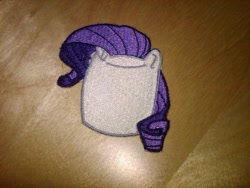 Size: 1024x768 | Tagged: safe, artist:ethepony, rarity, embroidery, marshmallow, patch, rarity is a marshmallow