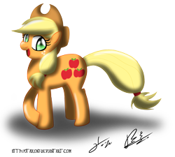 Size: 1167x1050 | Tagged: safe, artist:otakon, applejack, earth pony, pony, solo