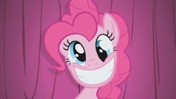 Size: 1280x720 | Tagged: safe, screencap, pinkie pie, earth pony, pony, derp, smiling, solo