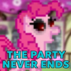 Size: 512x512 | Tagged: safe, pinkie pie, earth pony, pony, image macro, mr. bones, mr. bones' wild ride, the ride never ends