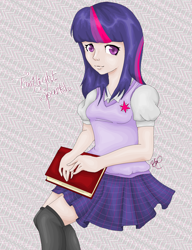 Size: 1420x1848 | Tagged: safe, artist:themetallicwing, derpibooru import, twilight sparkle, humanized, solo, speedpaint available