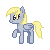 Size: 50x50 | Tagged: safe, artist:sliperrysheep, derpy hooves, pegasus, pony, female, lowres, mare, pixel art, simple background, solo, transparent background