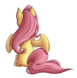 Size: 481x483 | Tagged: safe, artist:shaideu, fluttershy, pegasus, pony, female, mare, pink mane, solo, yellow coat