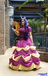 Size: 1291x2048 | Tagged: safe, artist:lo-botomy, rarity, human, clothes, cosplay, dress, gala dress, irl, irl human, photo, solo