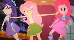 Size: 1919x1047 | Tagged: safe, fluttershy, pinkie pie, rarity, equestria girls, equestria girls (movie), derp