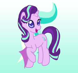 Size: 740x692 | Tagged: safe, artist:cardcaptorkatara, starlight glimmer, pony, unicorn, cutie mark, cutie mark background, happy, solo