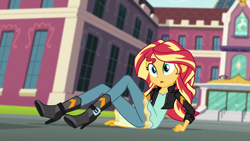 Size: 1280x720 | Tagged: safe, screencap, sunset shimmer, equestria girls, friendship games, solo