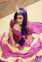 Size: 1389x2048 | Tagged: safe, artist:lo-botomy, rarity, human, clothes, cosplay, dress, gala dress, irl, irl human, photo, solo