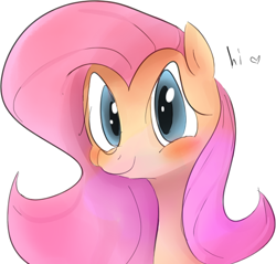 Size: 594x567 | Tagged: safe, artist:dotkwa, fluttershy, pegasus, pony, blushing, female, mare, solo