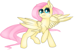 Size: 735x504 | Tagged: safe, artist:ponycide, fluttershy, pegasus, pony, crying, female, mare, solo