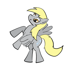 Size: 1000x975 | Tagged: safe, artist:drawsomeponies, derpy hooves, pegasus, pony, female, mare, solo