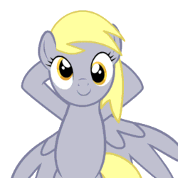 Size: 500x500 | Tagged: safe, artist:bigccv, derpy hooves, pegasus, pony, animated, dancing, female, mare, pseudotwerk, solo