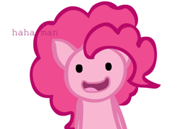 Size: 550x400 | Tagged: safe, pinkie pie, earth pony, pony, ask-pinkietard, female, mare, simple background, solo, white background