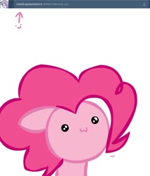 Size: 600x700 | Tagged: safe, pinkie pie, earth pony, pony, ask-pinkietard, female, mare, pink coat, pink mane, solo, tumblr