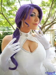 Size: 1545x2048 | Tagged: safe, artist:kalasnacks, artist:rose0fmay, rarity, human, cleavage, cosplay, female, irl, irl human, photo, solo