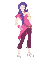 Size: 741x960 | Tagged: safe, artist:elmago02, rarity, human, humanized, light skin, solo