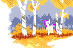 Size: 1280x835 | Tagged: safe, artist:b-epon, rarity, pony, unicorn, autumn, solo, tree