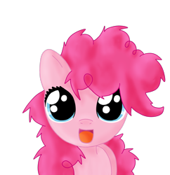 Size: 2430x2509 | Tagged: safe, artist:sharkiity, pinkie pie, earth pony, pony, bed mane, cute, diapinkes, filly, solo