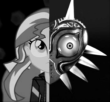 Size: 219x203 | Tagged: safe, artist:ganondorf8, sunset shimmer, equestria girls, the legend of zelda, the legend of zelda: majora's mask