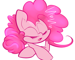 Size: 500x400 | Tagged: safe, artist:extradan, pinkie pie, earth pony, pony, female, mare, pink coat, pink mane, sleeping, solo