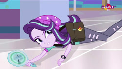 Size: 1280x720 | Tagged: safe, screencap, starlight glimmer, equestria girls, mirror magic, spoiler:eqg specials, animation error, mirror, solo, teletoon