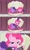 Size: 1280x2160 | Tagged: safe, artist:capnpea, edit, edited screencap, screencap, pinkie pie, earth pony, pony, over a barrel, bedroom eyes, fimbriae, nightmare fuel, not salmon, saloon dress, saloon pinkie, wat