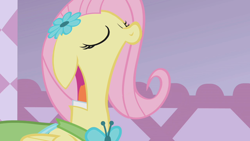 Size: 1280x720 | Tagged: safe, artist:dtkraus, edit, fluttershy, pegasus, pony, body horror, solo, wat