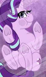 Size: 480x800 | Tagged: safe, artist:jen-neigh, starlight glimmer, pony, unicorn, against glass, cute, female, glass, glimmerbetes, head turn, looking at you, mare, phone wallpaper, solo, underhoof, wallpaper