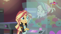 Size: 1136x638 | Tagged: safe, screencap, starlight glimmer, sunset shimmer, equestria girls, mirror magic, spoiler:eqg specials, canterlot mall, cinema, geode of empathy, magical geodes, teletoon