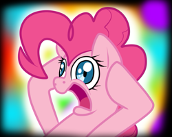 Size: 615x491 | Tagged: artist needed, safe, pinkie pie, earth pony, pony, my brain is full of fuck, my mind is full of fuck, open mouth, reaction image, solo